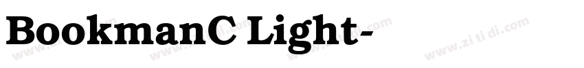 BookmanC Light字体转换